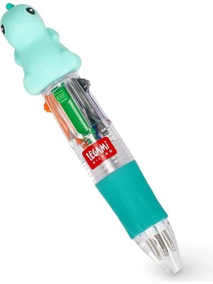 AyrStore Legami - Mini Magic Rainbow, 4 Renkli Tükenmez Kalem, Yeşil, Mavi, Turuncu, Siyah, Uç 1 mm