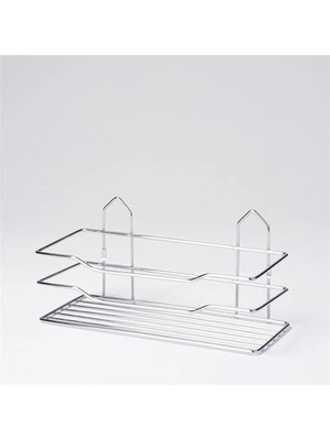 AyrStore Efe Mark Premium Tek Katlı Duş Rafı Paslanmaz Krom