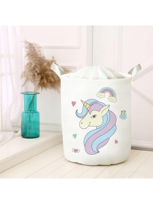 Storemax Amaçlı Oyuncak Saklama Kutusu Kirli Çamaşır Piknik Sepeti Katlanır Düzenleyici Keçe Model 00262