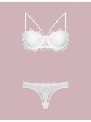 4591 Destekli Dantelli Sütyen Takım