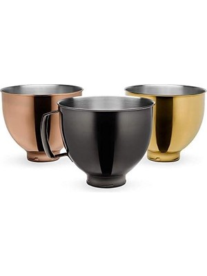 Storemax 4,8 L Stand Mikser Için Paslanmaz Çelik Kase Parlak Bakır-Bdr