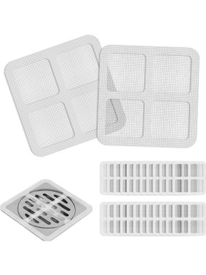 Storemax Kendinden Yapışkanlı Gider Filtresi – Tek Kullanımlık Saç ve Atık Tutucu File – Lavabo, Banyo, Duş, Küvet ve Mutfak Için Tıkanma Önleyici Çözüm (30, Şeffaf)