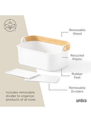 Storemax Istiflenebilir Saklama Kabı, Çıkarılabilir Ayırıcı Duvarlı Düzenleyici