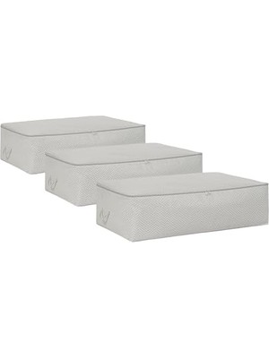 Storemax 3'lü Boy Gri Altı Hurç Set 74 x 46 x 22 cm