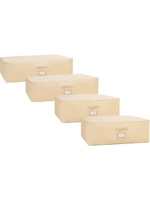 Storemax 4'lü Bej Altı Hurç Set 2 Adet 62 x 46 x 22/2 Adet 74 x 46 x 22 cm