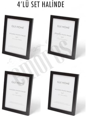 Storemax Ahşap Resim Çerçevesi 4'lü Set Halinde 13 x 18 cm Boyutunda