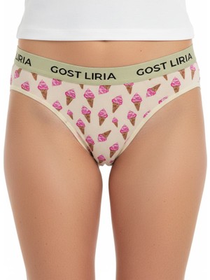 GOST LİRİA İce Cream Desenli Kadın Slip Külot