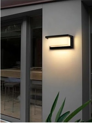 Storemax Bahçe Aydınlatması LED Işık 25CM E27 Duylu Zita Ultra Şapkalı Bahçe Duvar Aplik Su Geçirmez