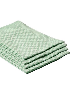 Storemax 4'lü Yeşil Renkli Dama Desenli Mutfak Peçetesi Kurulama Bezi Mutfak Havlusu 40X60 cm