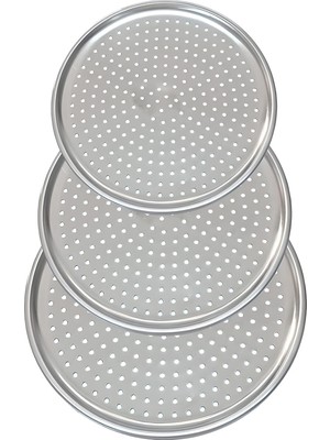Storemax Paslanmaz Çelik Pizza Tepsisi,delikli Lahmacun ve Pizza Tavası,fırın Tepisisi (36 Cm)