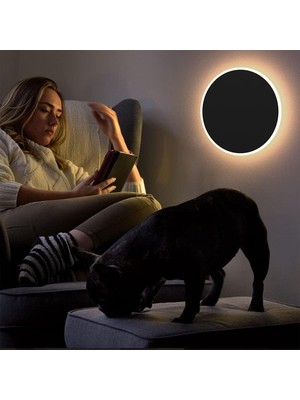 Storemax Geldi Dekoratif LED Işık Dokunmatik Renk Geçişli Duvar Aydınlatma 6W 14CM Luna Hero LED Üç Renk Işık