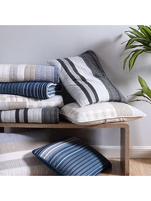 Storemax - Kraliçe Yorgan Seti, Eşleşen Kılıflarla Birlikte Pamuklu Çift Taraflı Yatak Takımı, Tüm Mevsimler Için Ev Dekoru (Galewood Mavi, Kraliçe)