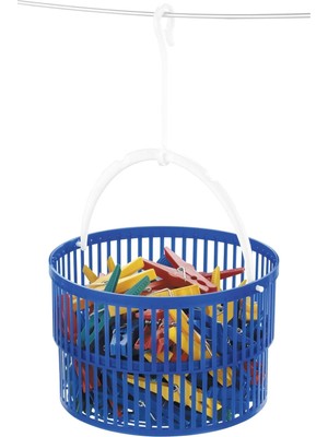 Storemax 30 Mandallı Çamaşır Mandalı Sepet Mavi