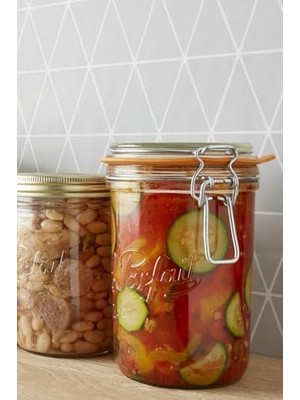 Storemax Le Parfait Super Terrines Klipsli/contalı Cam Kavanoz 750ML (6)