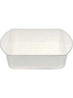 Storemax Non-Stick Kare Fırın Tepsisi, 1000 Cc, Beyaz