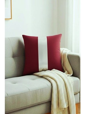 Nisahometeks Gümüş Detay Kırlent Yastık Kılıfı Leke Tutmaz Silinebilir