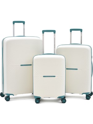 United Colors Of Benetton Kırılmaz 3'lü Valiz Seti – Ultra Hafif, Tsa Kilit, Darbeye Dayanıklı
