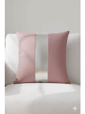 Nisahometeks Gümüş Detay Kırlent Yastık Kılıfı Leke Tutmaz Silinebilir