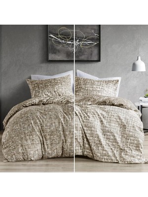 Storemax Spaces Yorgan Seti - 3 Parça Çift Taraflı, Boz Kahverengi, Tam/kraliçe