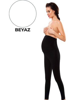 Beyaz Hamile ( Lohusa ) Penye Tayt - 560