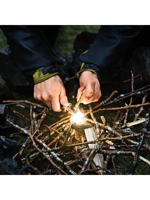 Storemax Ateş Başlatma Çubuğu ve Güvenlik Düdüğü Siyah