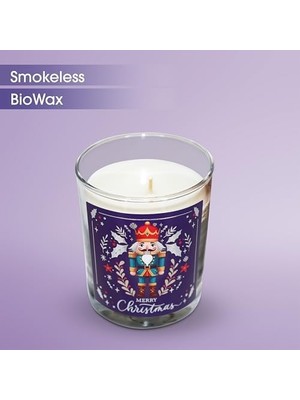 Storemax – Kurşun Asker (Nutcracker) Tasarımlı Mum, Lacivert Renk Temalı, 135 G Doğal Biyo, 40 Saat Yanma Süresi, Cam Kavanoz, Şık Bristol Kutulu, Yılbaşı Koleksiyonu Hazır Hediye