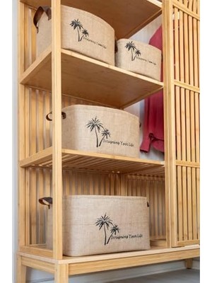 Storemax Jüt Dolap Içi Çamaşır Çocuk Odası Oyuncak Düzenleyici Katlanır Saklama Sepeti Organizer 24X17X15