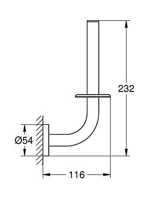 Storemax Start Yedek Tuvalet Kağıdı Tutucu | Duş/banyo Aksesuarları | Krom | 41186000