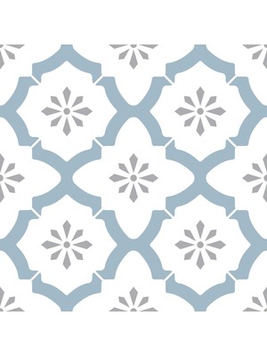 Storemax FP2943 Alfama Peel & Stick Yer, Çok Renkli, Mavi