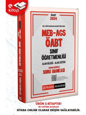 2026 Meb-Ags Öabt Sınıf Öğretmenliği Tamamı Çözümlü E-Soru Bankas