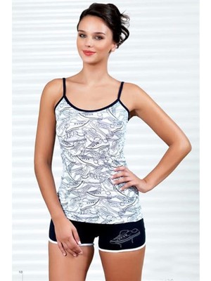 Şahinler Ayakkabı Baskılı Şortlu Takım B436