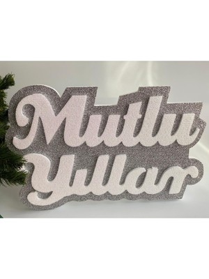 Empressco Yılbaşı Simli Dev Kapı Duvar Süsü, Mutlu Yeni Yıl ve Doğum Günü Dekoru