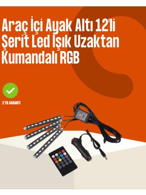 Bi Seyyar Kumandalı Araç LED Şerit Işıklar - BI001V-4Z02W4
