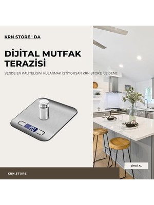 Storemax 1 Adet 5kg Çok Fonksiyonlu Elektrikli Dijital Mutfak Tartısı Ekranı, Yüksek Hassasiyetli Su Geçirmez Ölçekleme, Pişirme, Keto ve Yemek Hazırlığı Için Paslanmaz Çelik Yüzeyli Ölçekleme