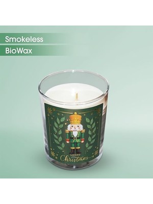 Storemax – Kurşun Asker (Nutcracker) Tasarımlı Mum, Yeşil Renk Temalı, 135 G Doğal Biyo, 40 Saat Yanma Süresi, Cam Kavanoz, Şık Bristol Kutulu, Yılbaşı Koleksiyonu Hazır Hediye