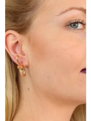 Yılan Tasarım Bayan Küpe