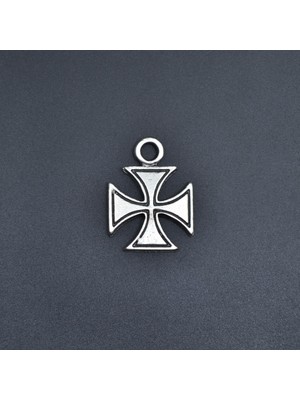 Alooya Antik Haç Gümüş Kaplama Kolye Ucu