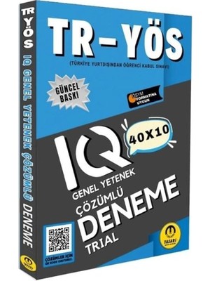 Tasarı 2025 Tr Yös Iq 40X10 Çözümlü Deneme