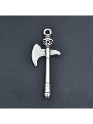 Alooya Kuru Kafa Balta Gümüş Kaplama Kolye Ucu