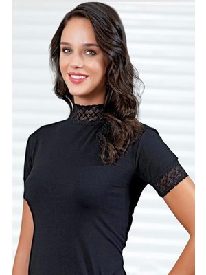 Şahinler Bayan Dantelli Yarım Kollu Atlet B629