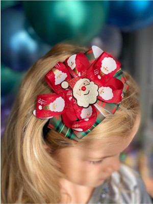 Empressco Yeşil Kadife Kristal Taç, Noel Baba Simli Ekose, Lüks Yeni Yıl Süşü