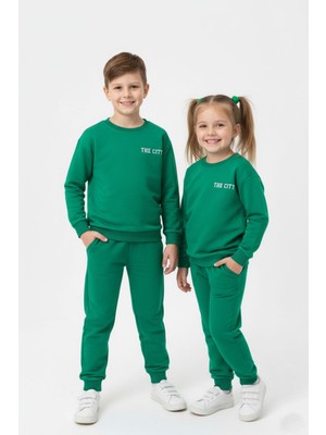 New Kids The CITY Baskılı Pamuk 2 İplik Mevsimlik Unisex Çocuk Takım