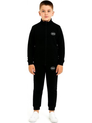 New Kids Fermuarlı Cepli Çocuk Unisex Eşofman Takımı