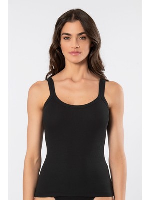 Türen Kadın Askılı Ribana Atlet 3406/SIYAH