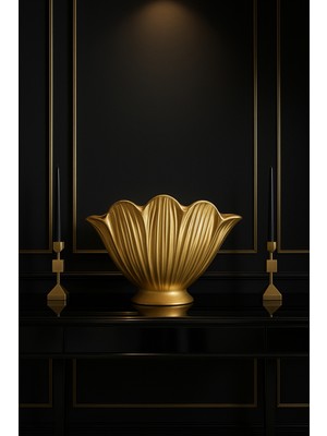Decostone Modern Midye Saksı Büyük