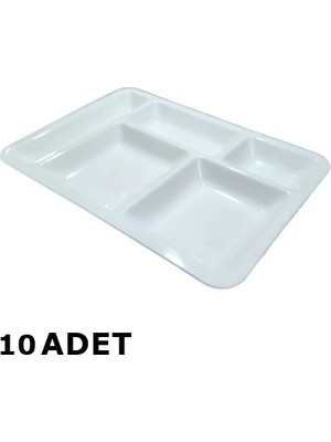 Geseus 5 Gözlü Kırılmaz Poliüretan Tabldot 10 Adet