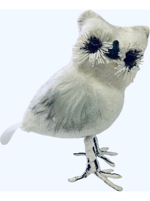 Empressco Beyaz Dekoratif Baykuş, Şık ve Sıcak Ev Atmosu Için Mükemmel Seçenek