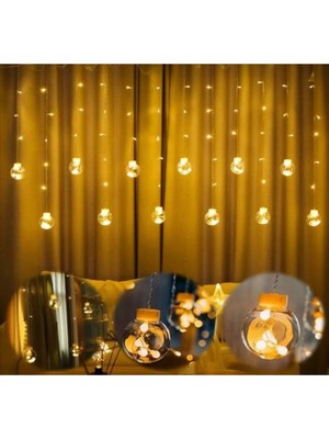 Empressco Salkım LED Işık Büyük Top, Yılbaşı Süsleme, Iç ve Dış Mekan Kullanımı, Parlak ve Dayanıklı