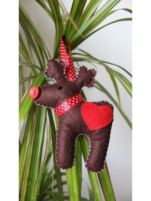 Empressco 2'li Koyu Kahve Geyik Yılbaşı Süsü, Sıcak ve Şık Dekorasyon Için Ideal