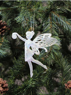 Empressco Yılbaşı Temalı Beyaz Melek Asmalı Süs, 12X11 Cm, Şık ve Dekoratif Ev Süsü